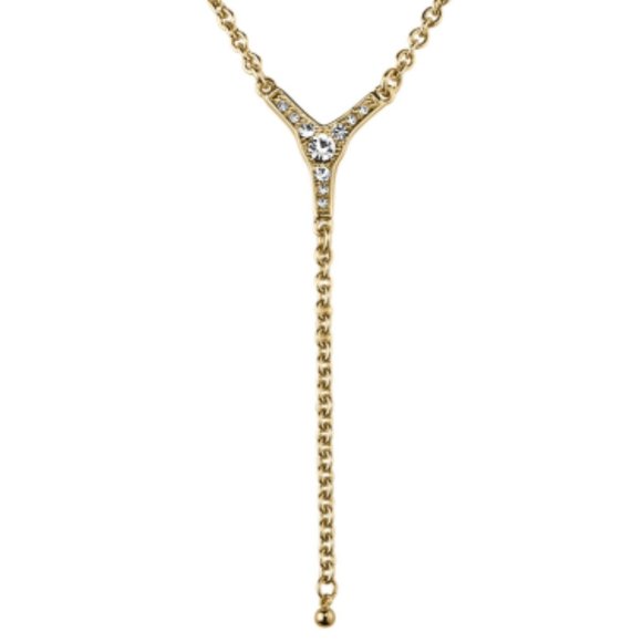 Dyrberg/Kern Neca Swarovski crystal Y style / lariat necklace - Picture 7 of 8